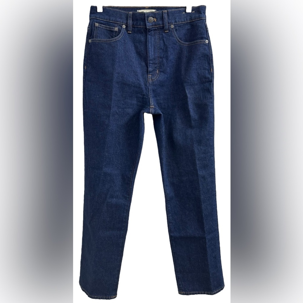 MADEWELL Women’s ‘90s Straight Fair Trade Certified Dark Wash Jeans Size 6/28 - Picture 3 of 9